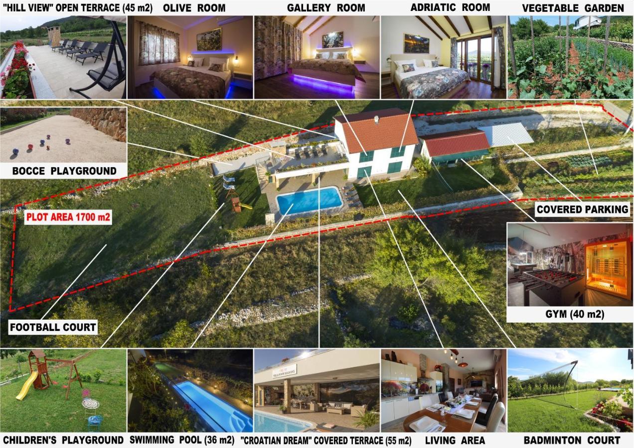 Four Seasons, Heated Pool And 3 En-suite Bathrooms * Velika Cista (Split-Dalmatia)